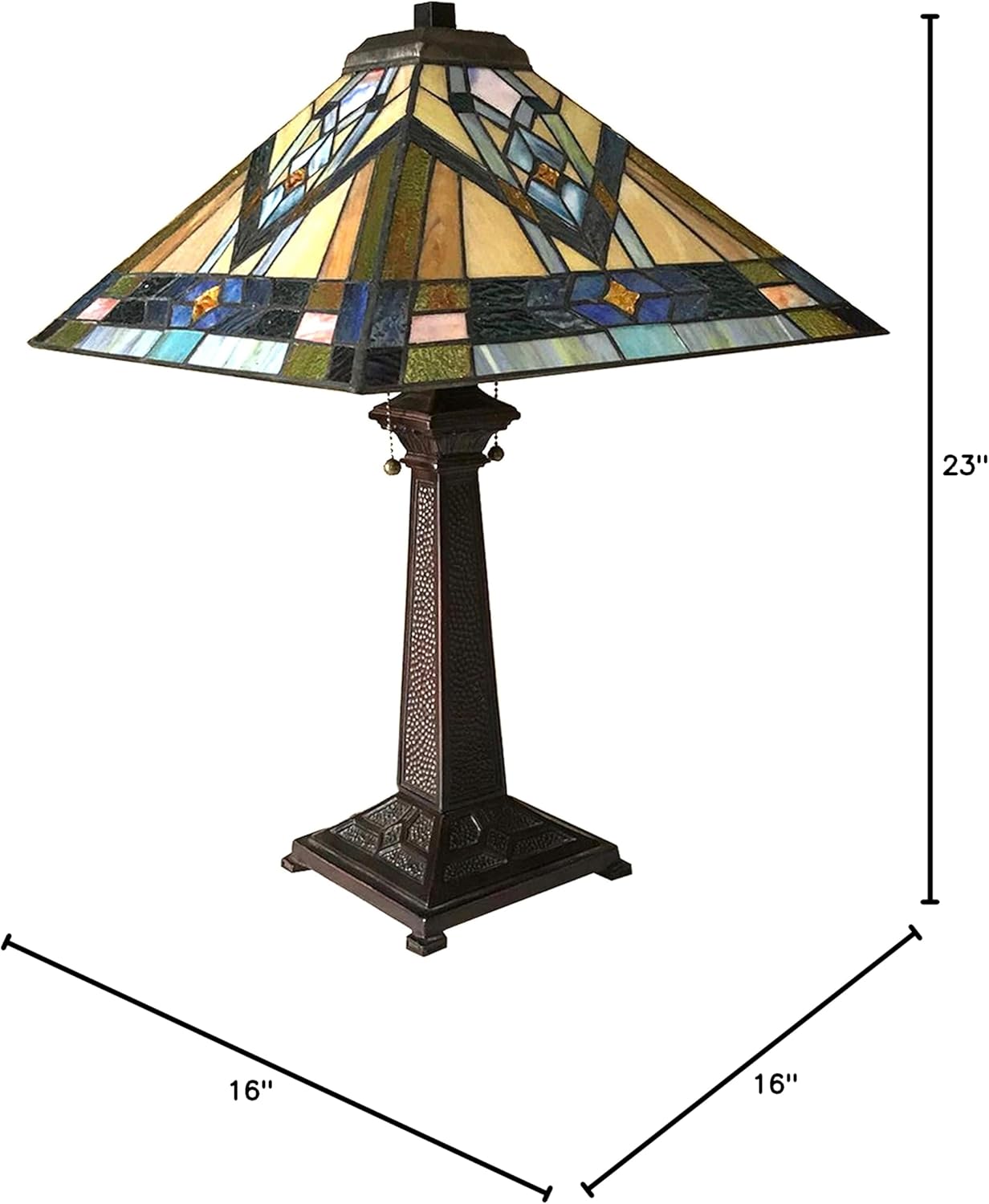 Antique Bronze Table Lamp with 16" Shade T296248