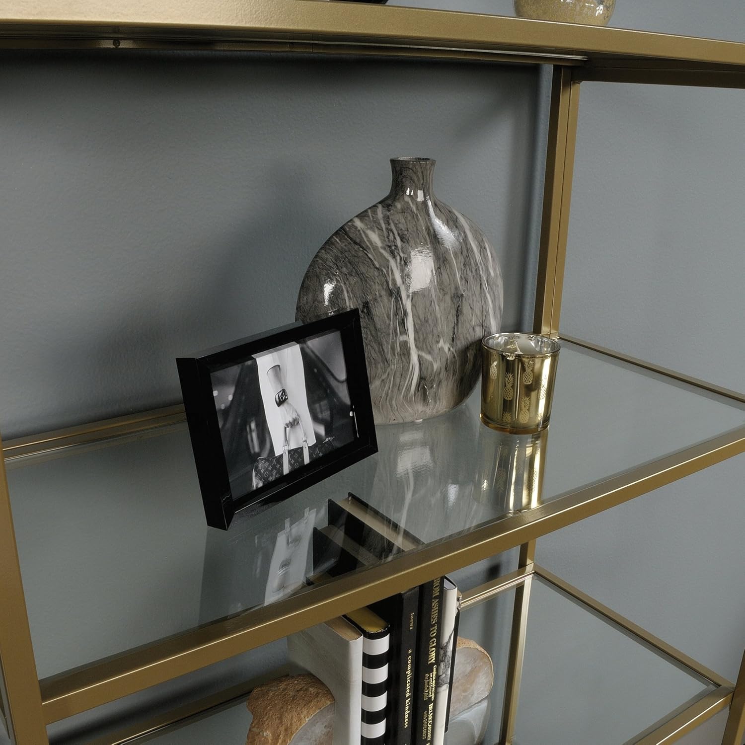 Gold Bookcase S5957