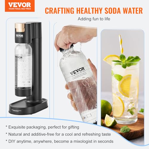 Sparkling Water Maker with 2 BPA-Free 1L PET Bottles F668
