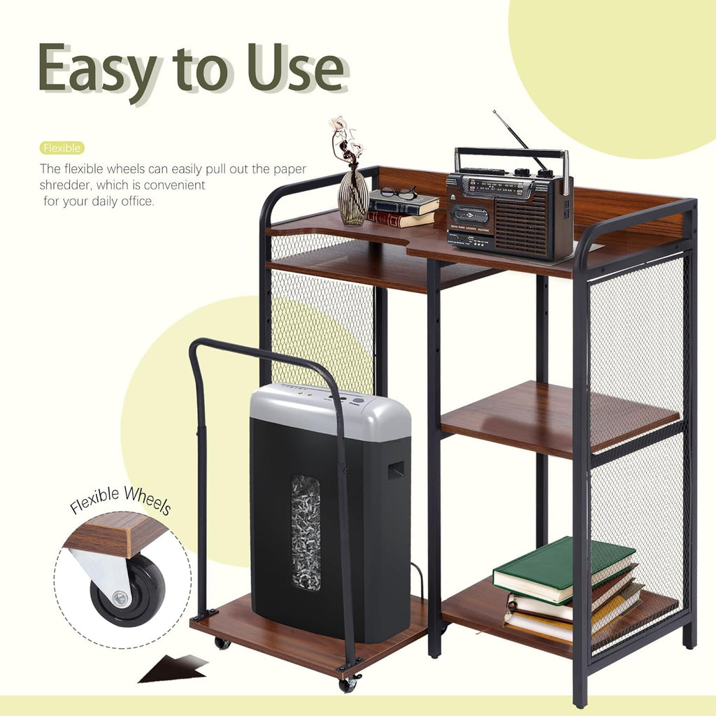Printer Stand with Storage, 3 Tier Adjustable Rack for Home Office D7263
