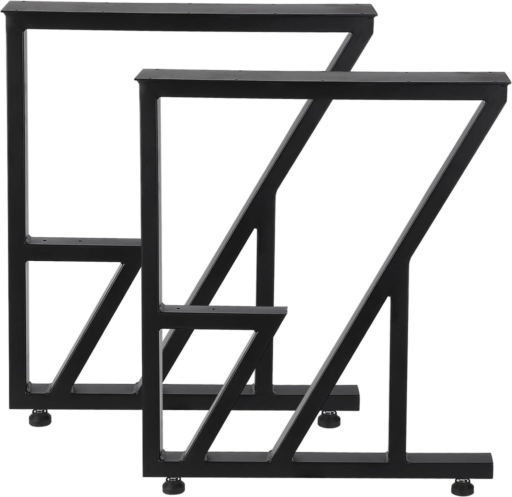 Metal Table Legs 28x124, Heavy Duty Black Industrial for Dining and Coffee Tables L65596