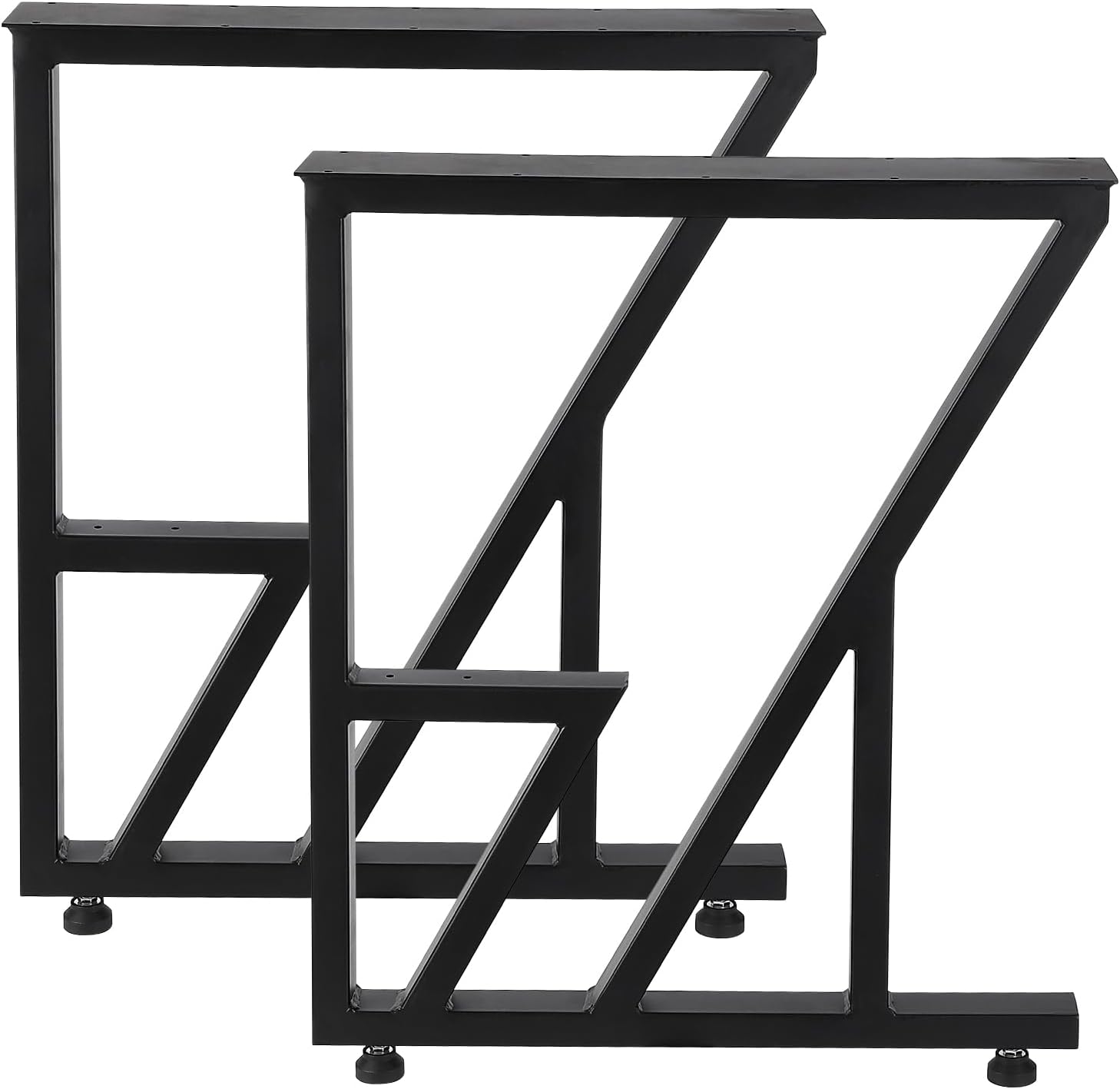Metal Table Legs 28x124, Heavy Duty Black Industrial for Dining and Coffee Tables L65596