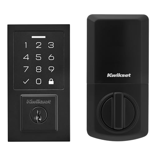 Keyless Electronic Touchpad Deadbolt with Auto Lock, Matte Black G390
