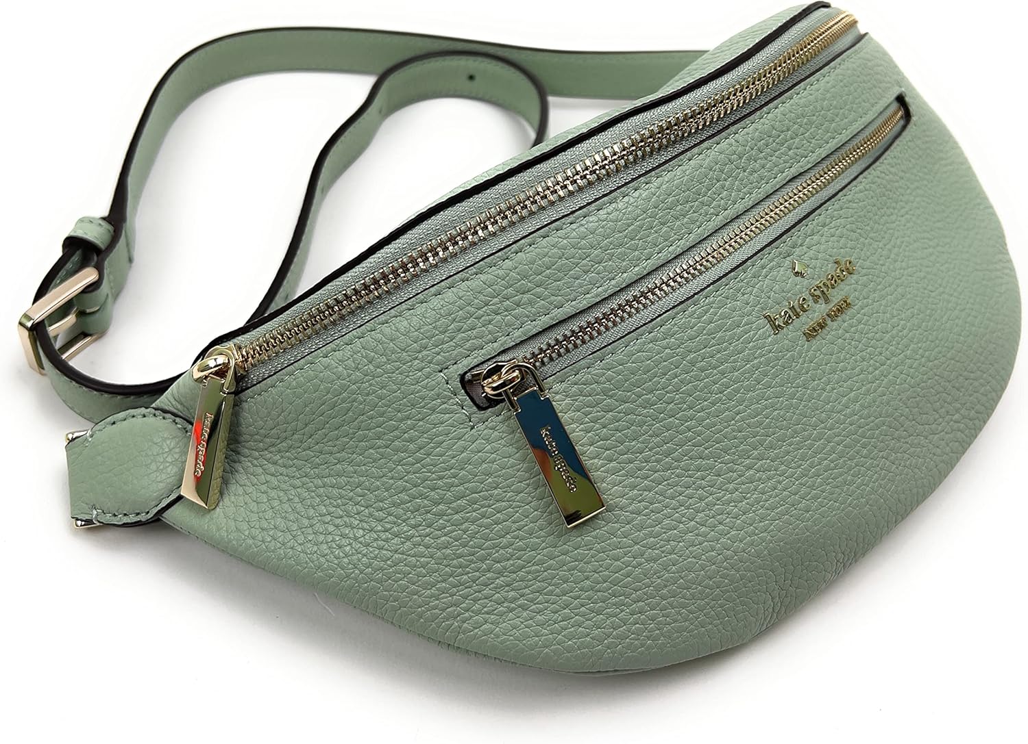 Leather Belt Bag Fanny Pack in Light Pistachio B96246