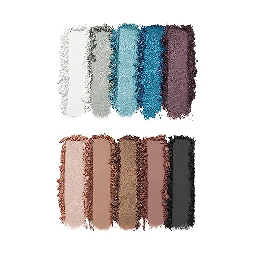10 Eyeshadow Palette, Blue & Purple Metallic Shades Y773