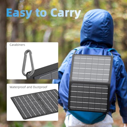 Foldable Solar Charger 100W with Kickstand for Camping F132863