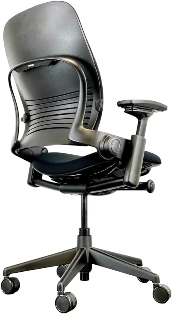 Leap V2 Ergonomic Office Chair with Lumbar Support, Black Fabric G248