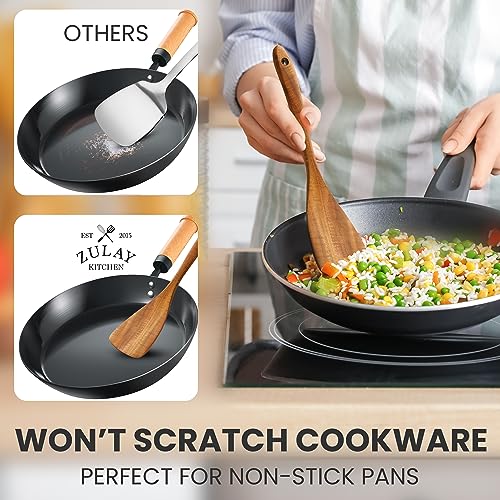 6-Piece Wooden Spoons for Cooking with Smooth Finish and Comfort Grip Y634943