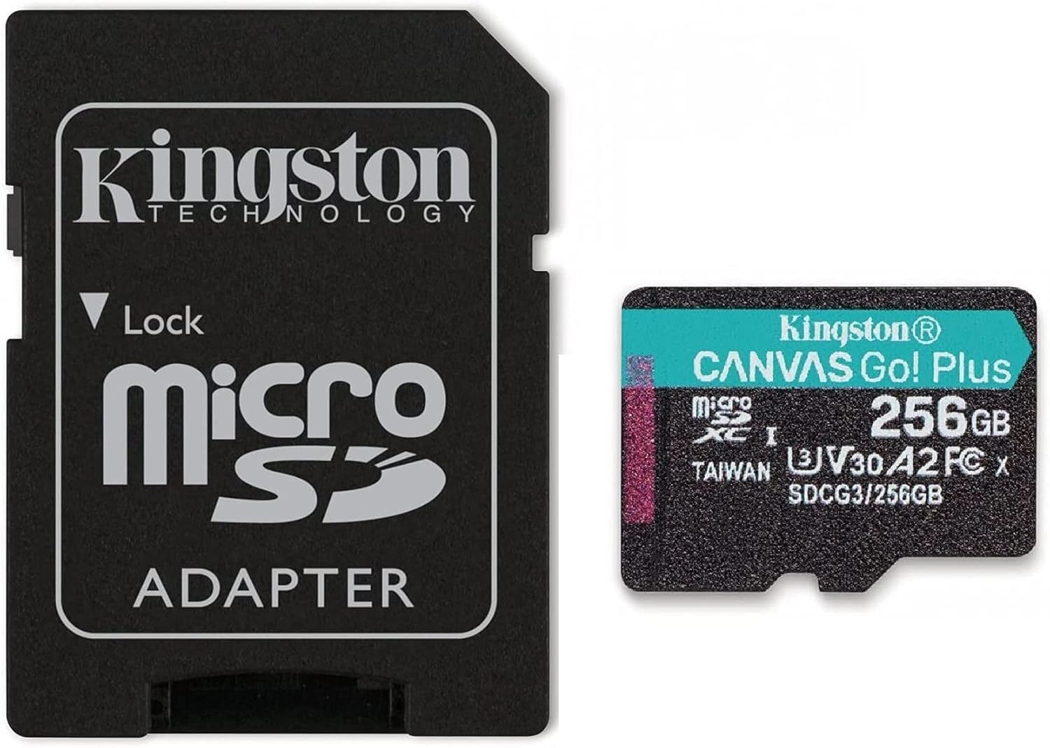MicroSD Card 256GB for 4K Drone Recording with Card Reader Q3563