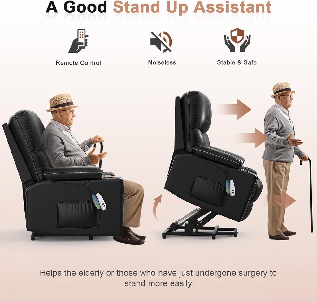 Power Lift Recliner Chair for Elderly with Heat and Massage M4614