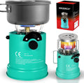 2 in 1 Portable Propane Heater & Stove,Outdoor stove with automatic igniter. for Camping Ice Fishing, Hunting Survival（Pot not included）