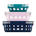 Ello Duraglass Mixed Meal Prep Sets Leak-Proof Glass Food Storage Containers with Silicone Sleeves and Airtight BPA-Free Lids, Dishwasher, Microwave, and Freezer Safe