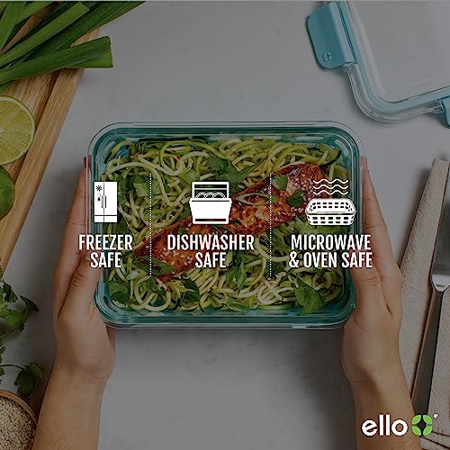 Glass Meal Prep Containers with Airtight Lids, Dishwasher Safe A460
