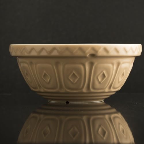 Beige 29 cm Earthenware Mixing Bowl X7925