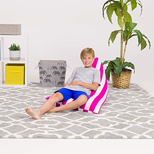 Large Bean Bag Chair with Removable Cover for Kids, Teens and Adults - 35 Inch, Solid Gray Y973070