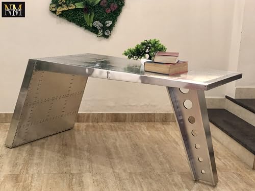 Aluminum Aviator Wing Desk, 64 Inches Y579