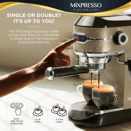 Espresso Machine with Milk Frother, 15 Bar J758