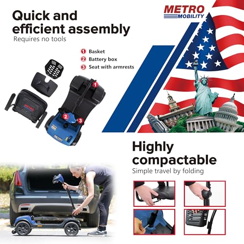 Compact 4-Wheel Mobility Scooter for Seniors and Adults T497782