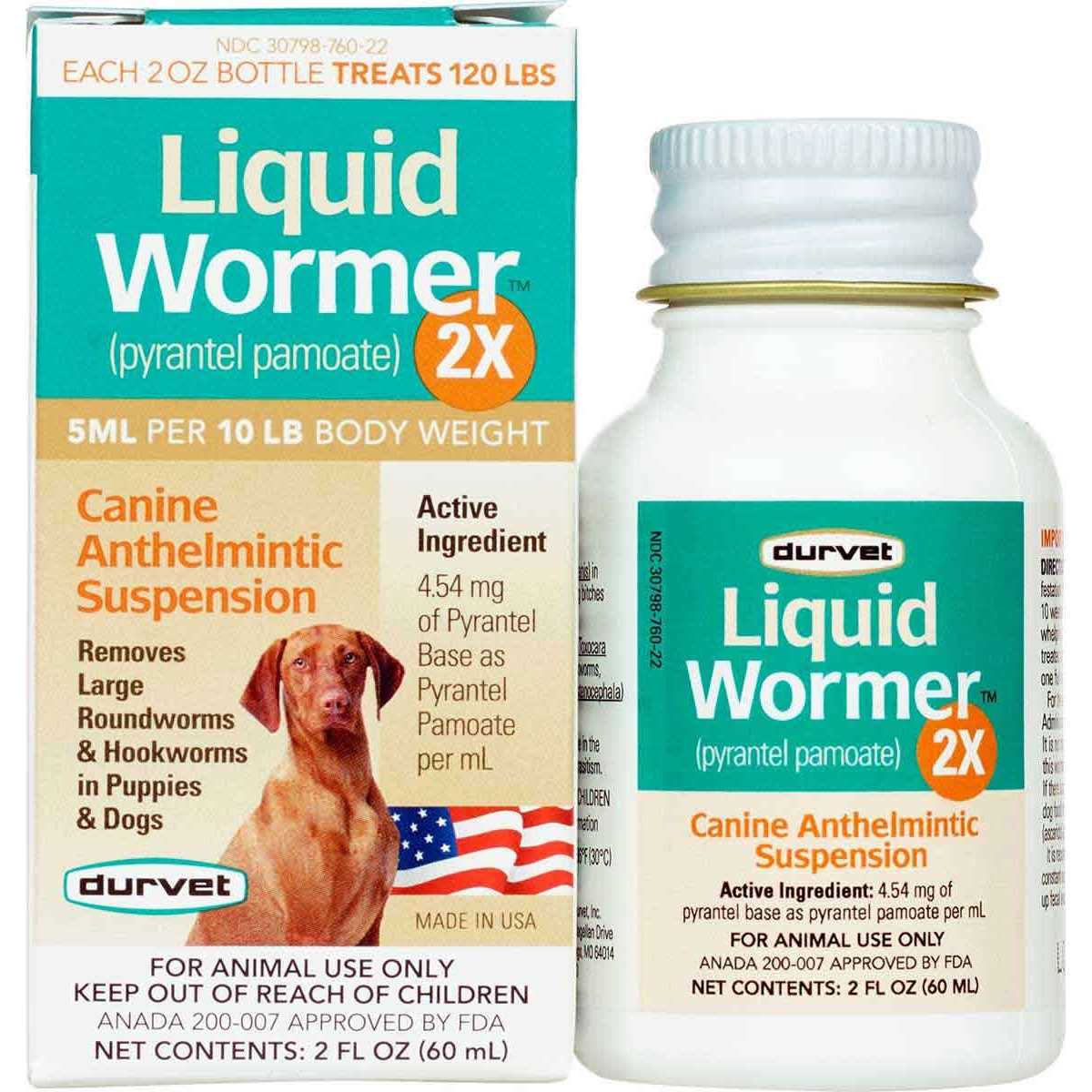 Durvet Liquid Dog Wormer 2X - Pet Supplies online store
