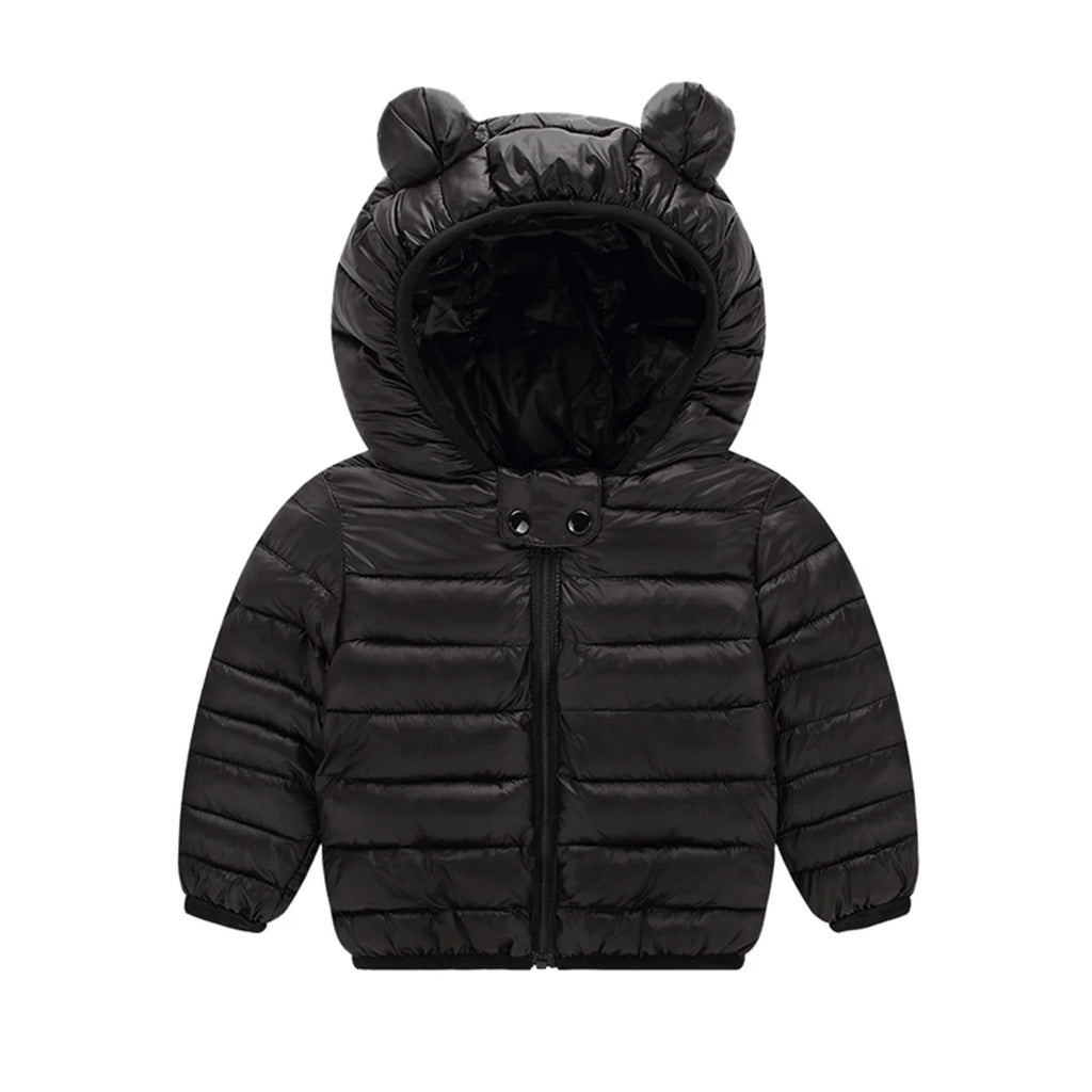 Toddler Kids Hooded Winter Jacket Windproof Warm Coat O59457