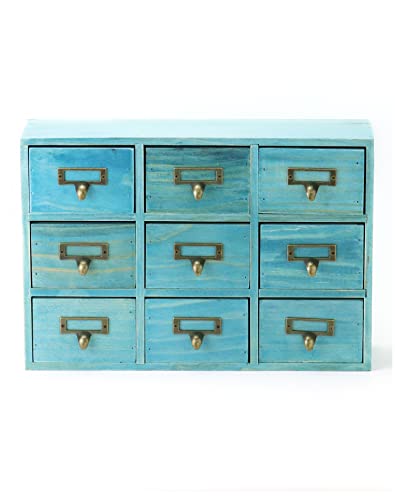 Wooden Desk Drawer Organizer with 9 Drawers for Home Office Storage M7362