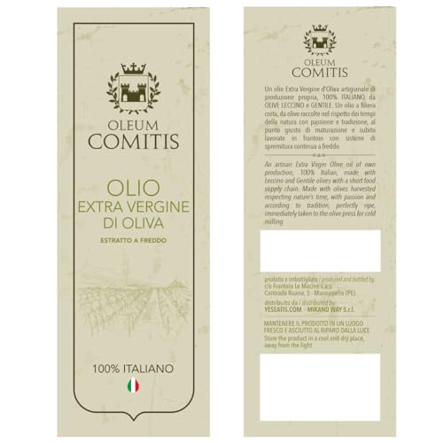 Extra Virgin Olive Oil 100% Italian Cold Pressed, 6 x 750 ml B525080