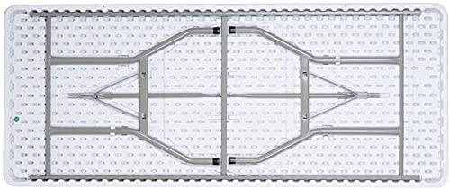 6ft Folding Table White Plastic Portable Indoor Outdoor U360682