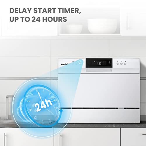 Countertop Dishwasher, 6 Place Settings, 8 Washing Programs, Black B841363