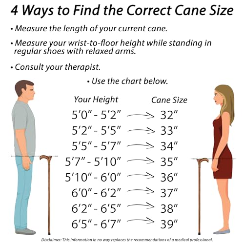 Handmade Wooden Walking Cane for Men and Women B705310