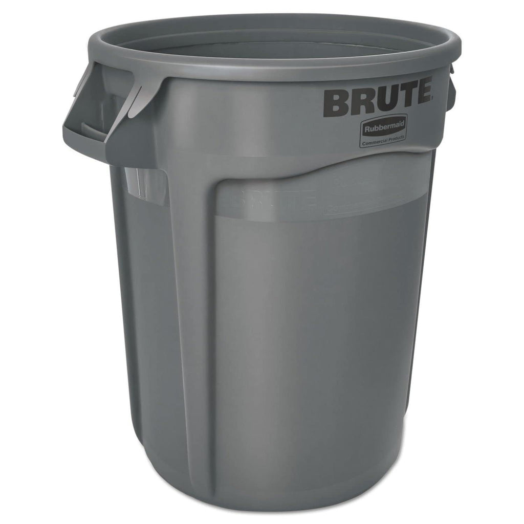 32 gal Round Plastic Container Gray G2966