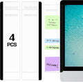 Monitor Memo Board, 4PCS Transparent Computer Monitor Memo Board, Monitor Side Panel Creative Desktop Memo Board, Acrylic Desktop Memo Board, Computer Sticky Note Holder for Home Office