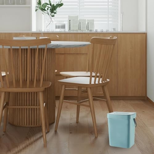 Folding Waste Bin with Lid and Handle for Kitchen, Bathroom E8122