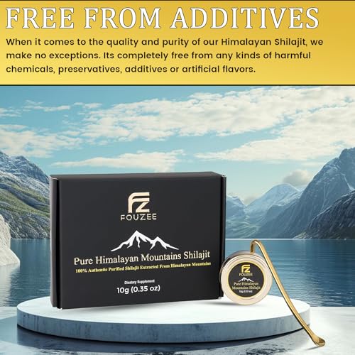 Pure Himalayan Shilajit Resin with Fulvic Acid, 10 Grams N8658