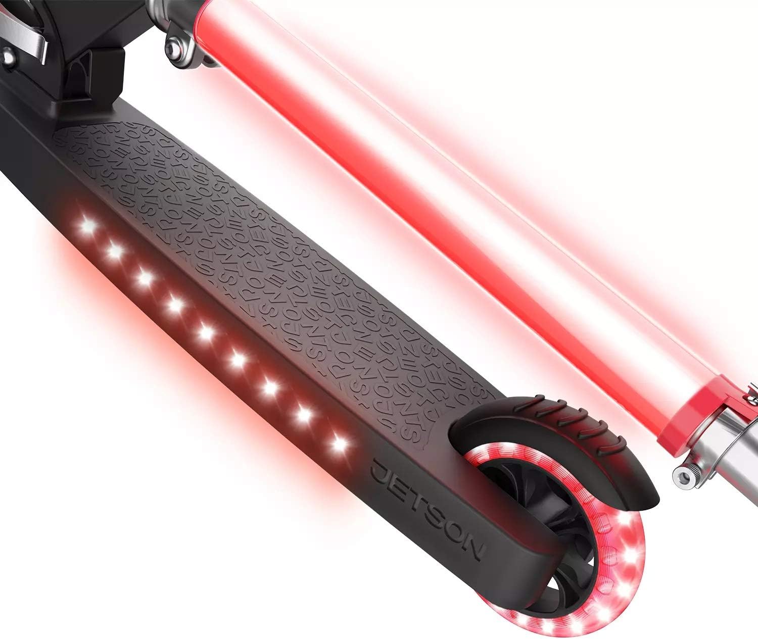 Kids 2 Wheel Light-Up Scooter Black X18951