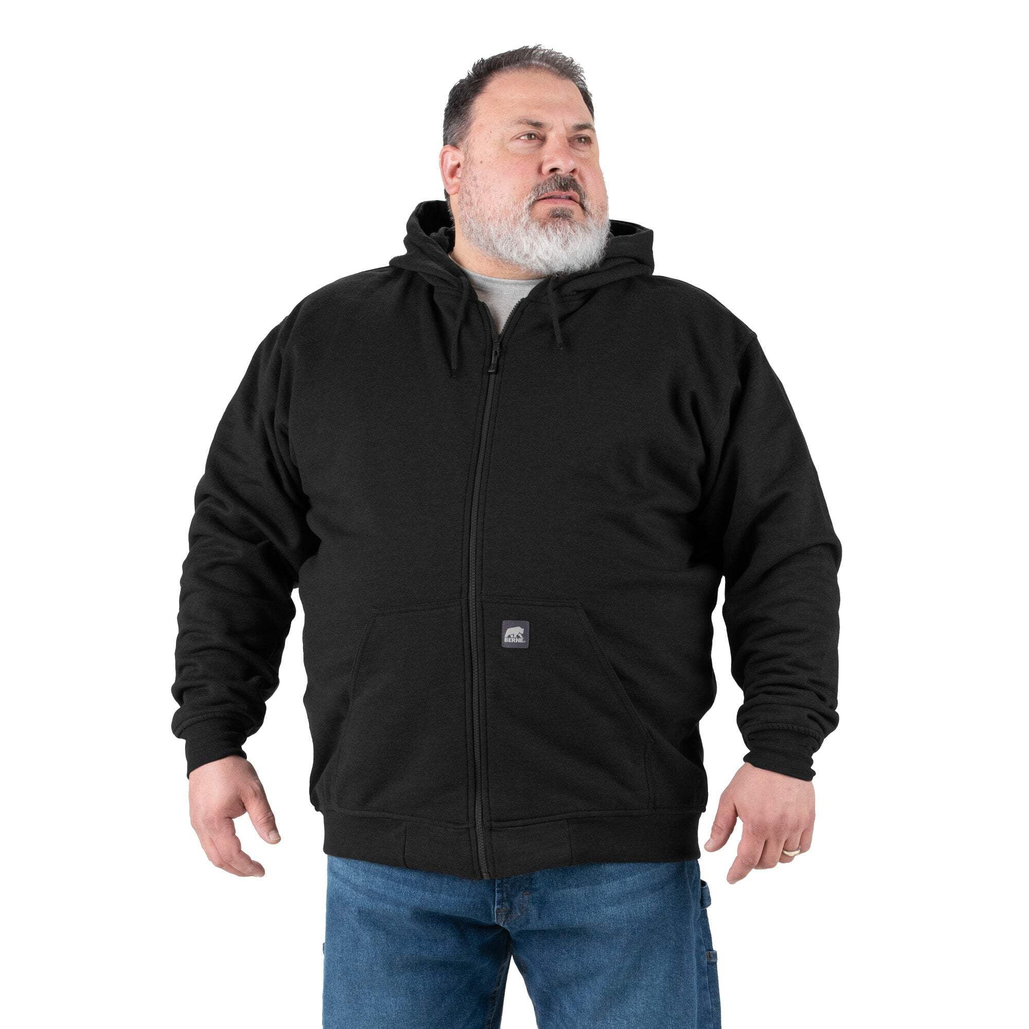 Thermal-Lined Full-Zip Hooded Sweatshirt V811888