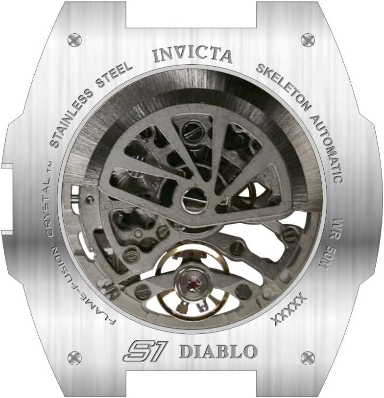 Men's Automatic Transparent Light Blue Dial Watch D167