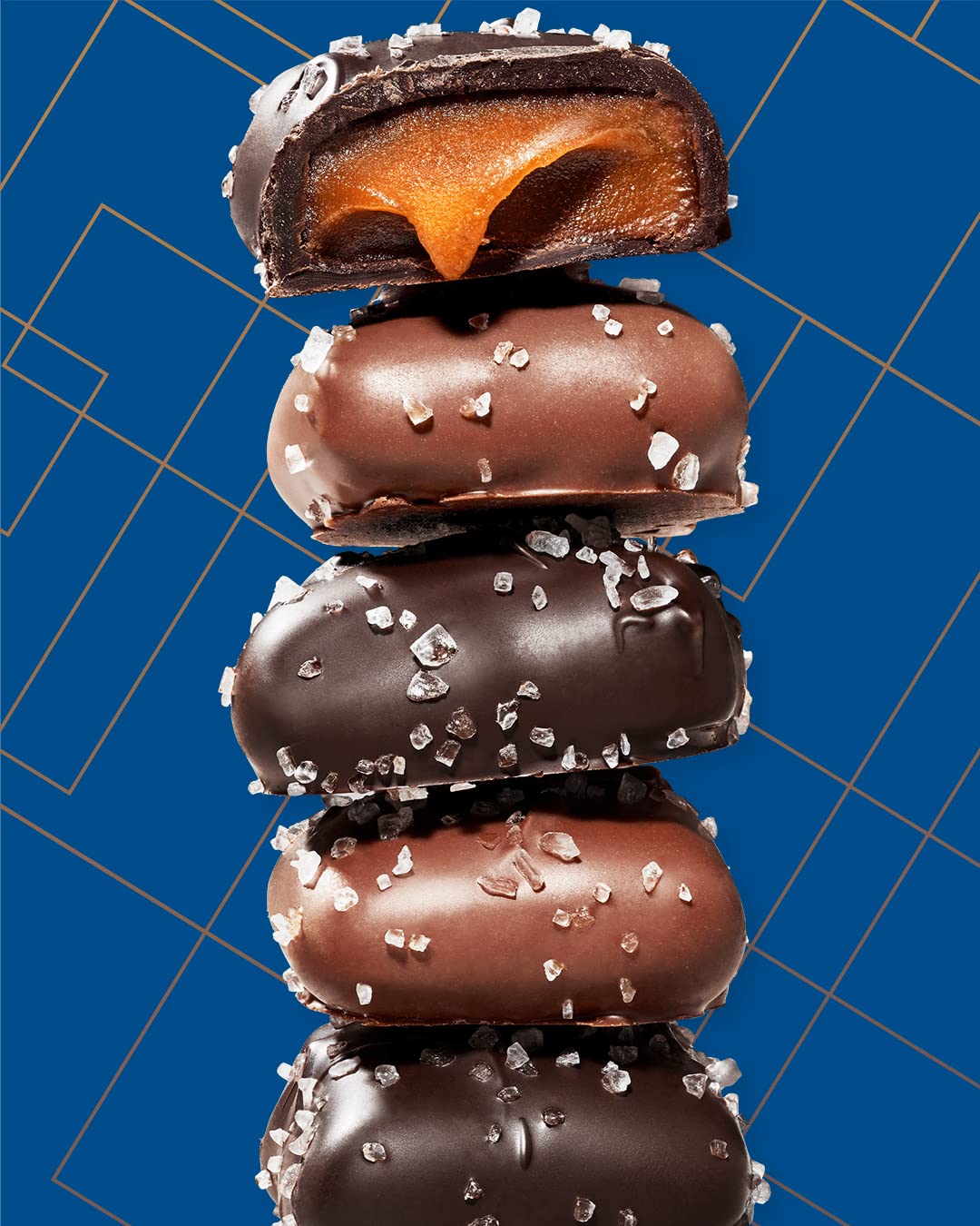 Milk Chocolate Sea Salt Caramels, 32 oz Tub B3516
