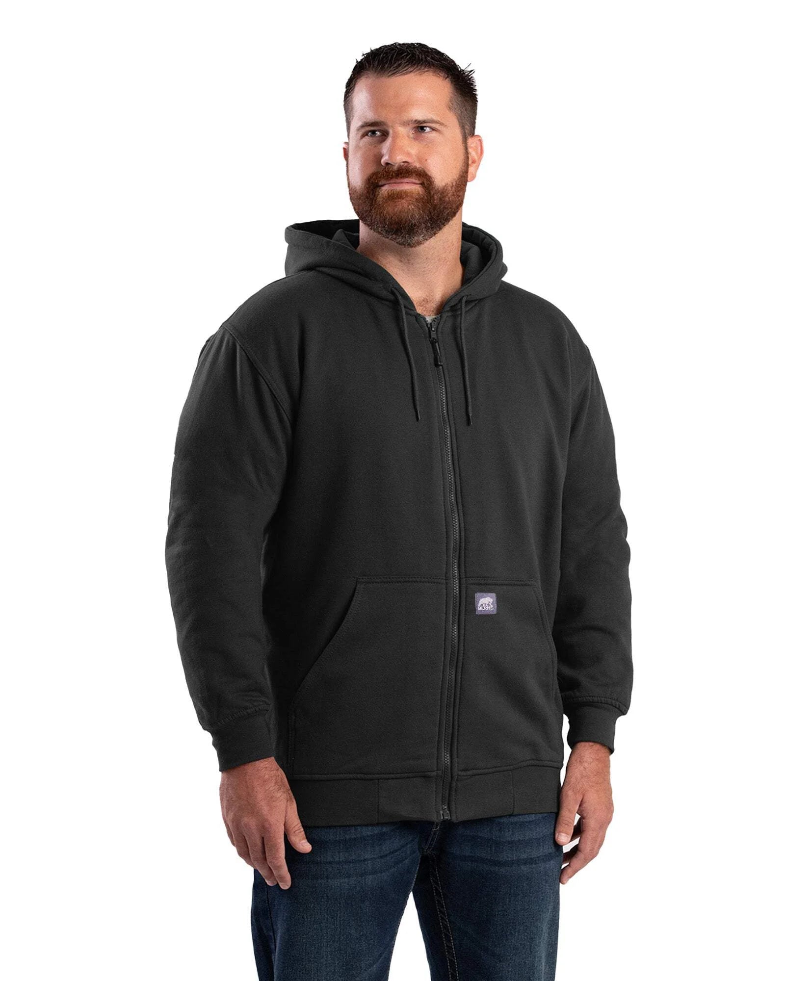 Thermal-Lined Full-Zip Hooded Sweatshirt V811888