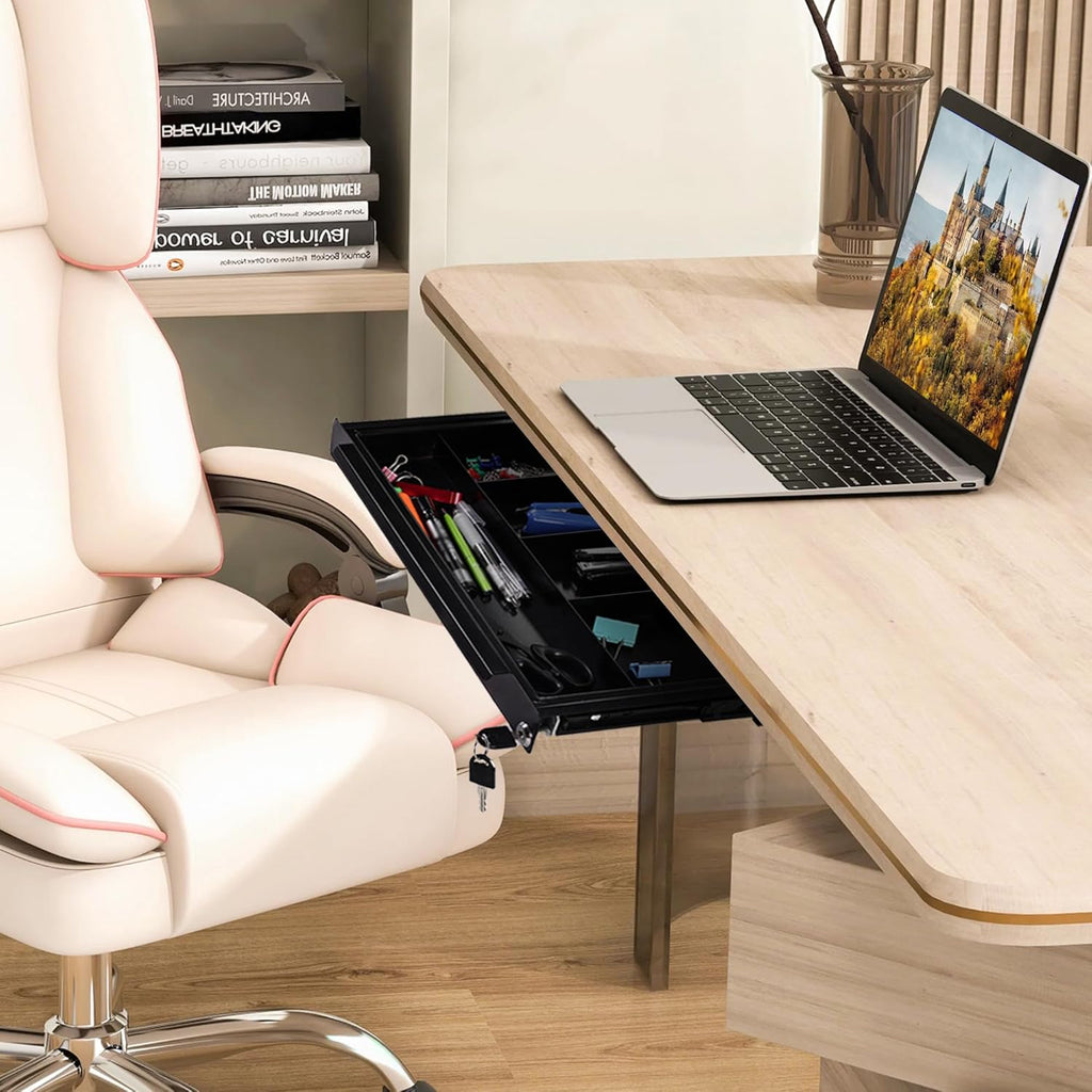Under Desk Pull-Out Drawer with Lock for Standing Desk S2710