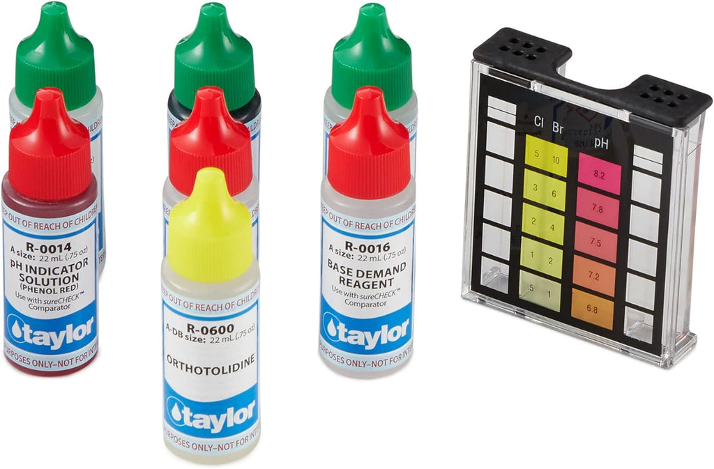 Pool Water Test Kit for Chlorine Bromine pH Alkalinity X87113