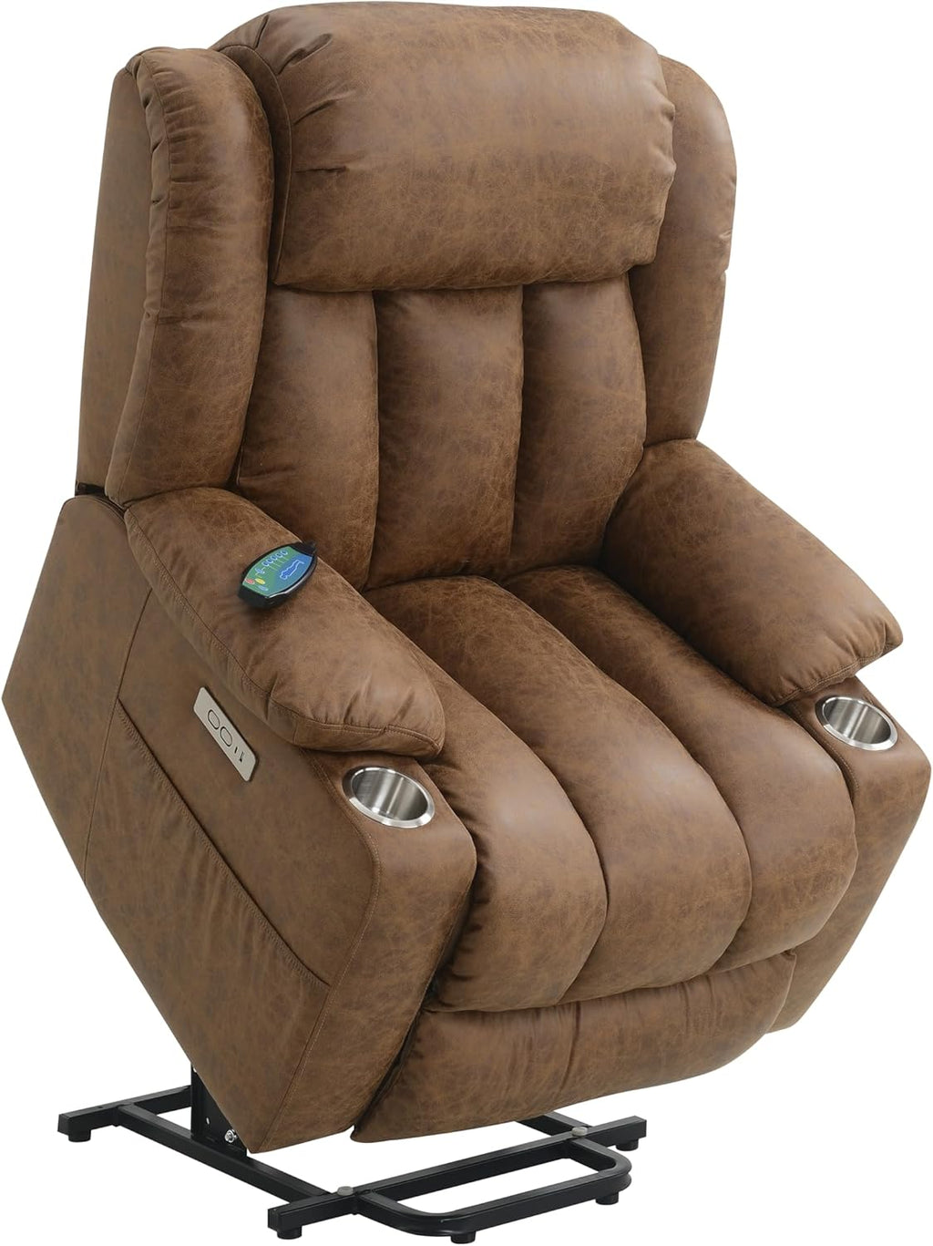 Power Lift Recliner Chair for Elderly with Heat and Massage, Lay Flat, Extended Footrest U863222