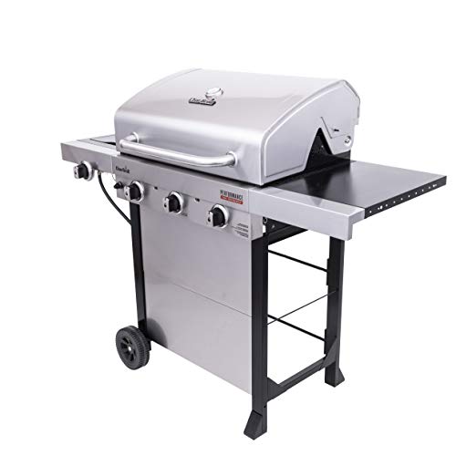 3-Burner Propane Gas Grill with Side Burner, Stainless Steel O81200