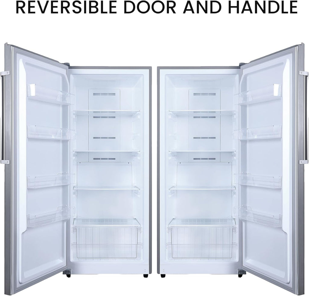 Upright Freezer Convertible Garage Ready 28in Wide 110V Stainless P11832