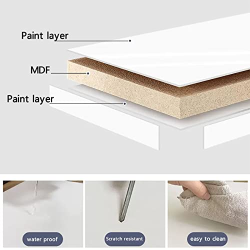 Wall-Mounted Drop-Leaf Foldable Table for Study and Bedroom, 30x80cm Blue B5291