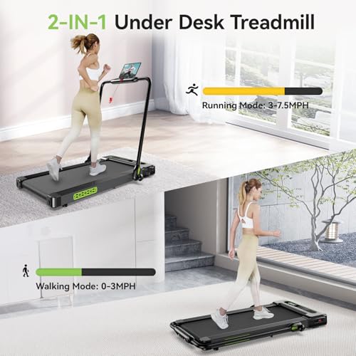 Under Desk Treadmill, Foldable Electric Treadmill for Home and Office U179405