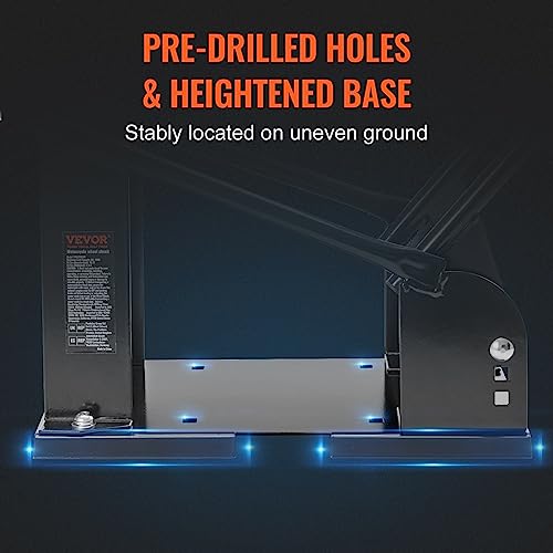 Motorcycle Wheel Chock, 1800 lbs Capacity, Heavy-Duty Steel Front Wheel Stand with 3 Adjustable Holes, for 15"-21" Motorcycles L517786