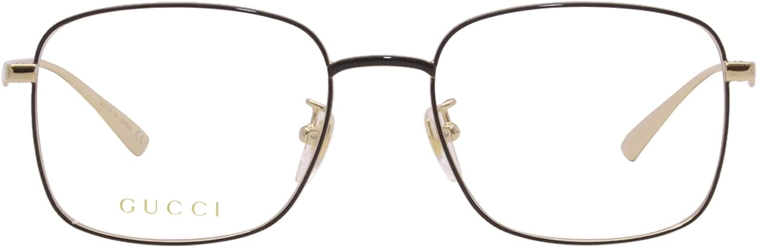 Black Metal Rectangle Eyeglasses 54mm P540
