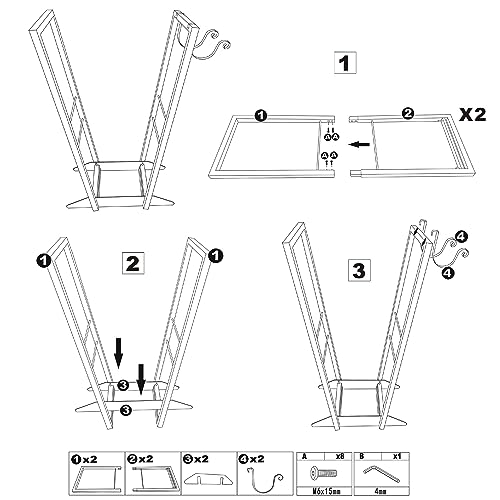 Firewood Log Rack Indoor 22 Inch Heavy Duty Wood Holder Stand C937