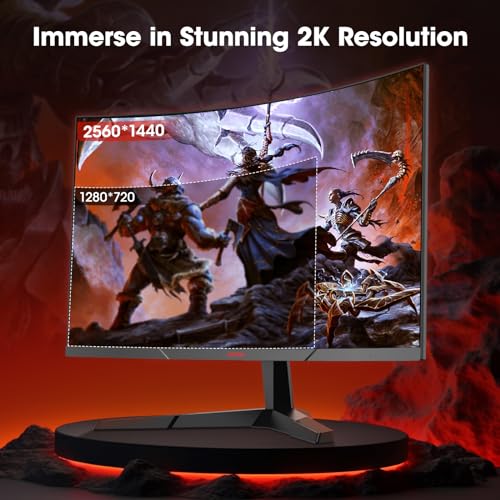 27 inch QHD 180Hz Curved Gaming Monitor, 1ms AdaptiveSync, VESA Compatible, HDR10 Z18960