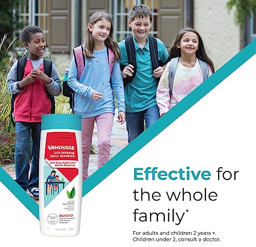 Daily Lice Defense Shampoo, Kills Super Lice, Prevents Infestation, No Parabens or Sulfates, Family Size W52728